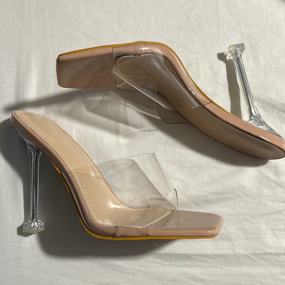 Clear heels